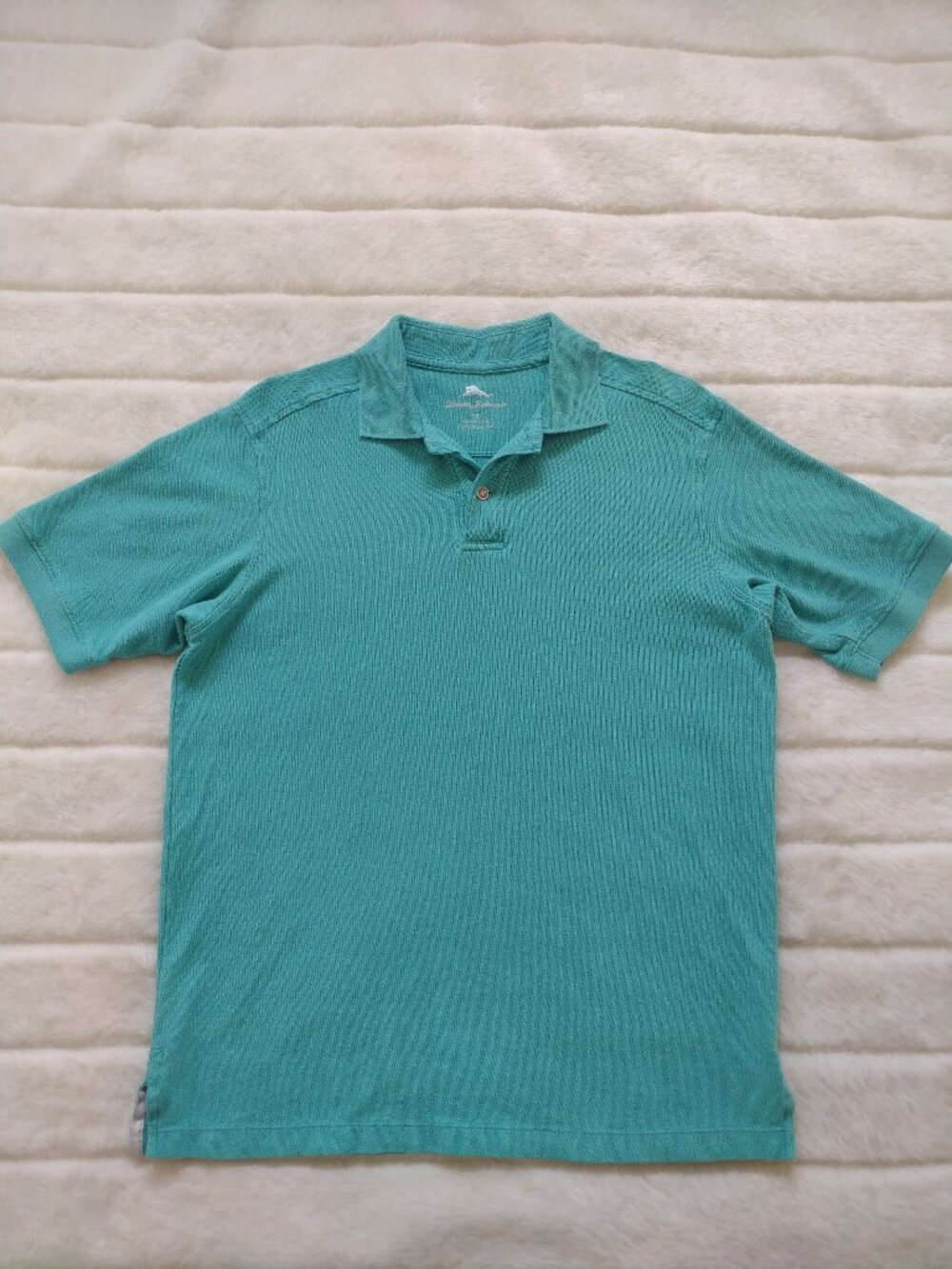 Tommy Bahama Men's Polo Shirt Size Small Blue 100% Cotton